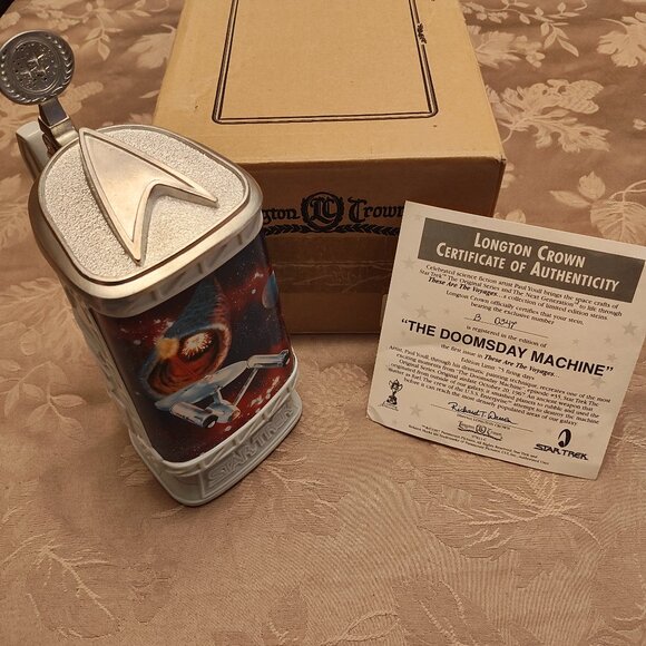 Longton Crown Limited Edition Star Trek "The Doomsday Machine" Stein, New In Box - Picture 1 of 16